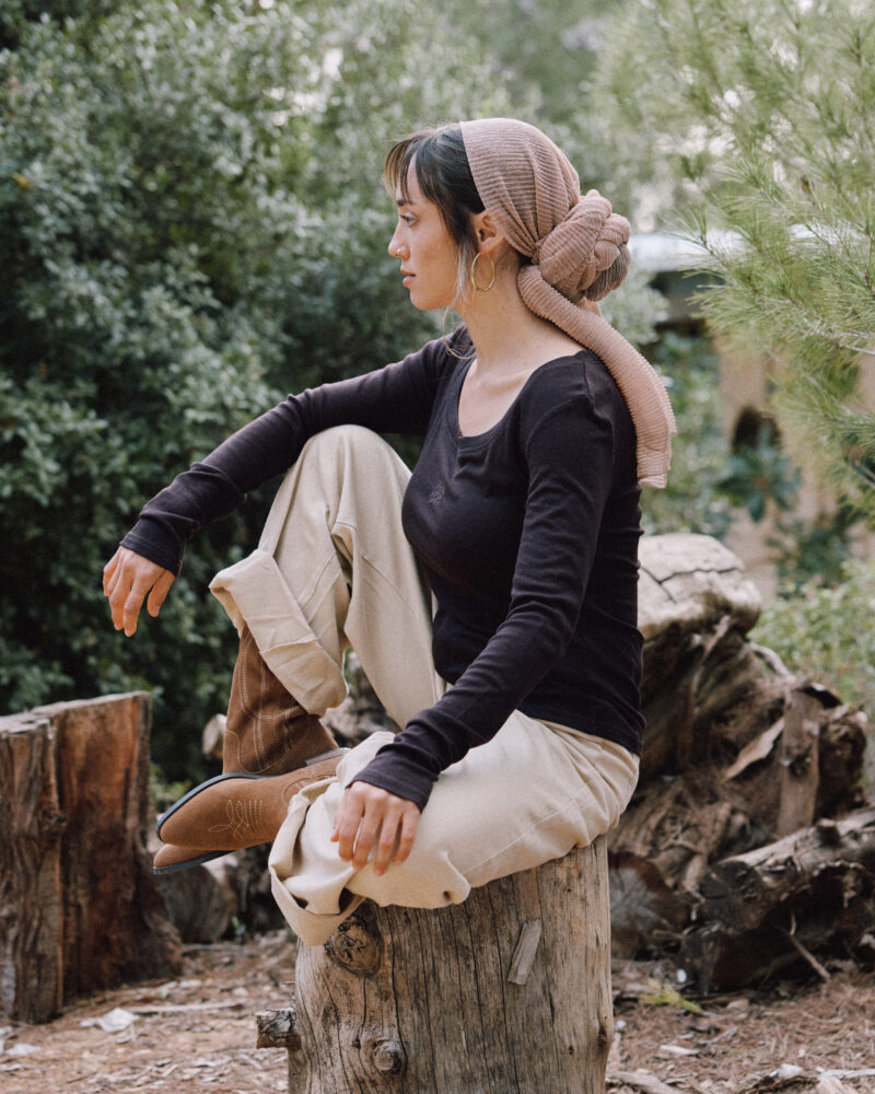 מטפחת יוקו מלבנית ורוד